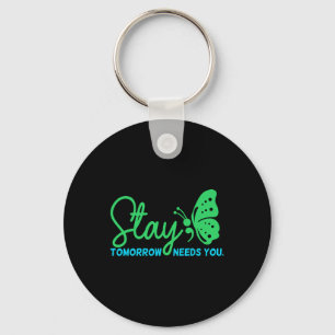 Tomorrow Needs You Mental Health Awareness Graphic Keychain