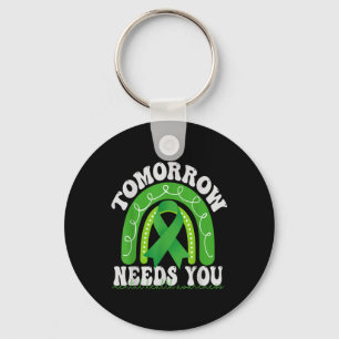 Tomorrow Needs You Mental Health Awareness Rainbow Keychain