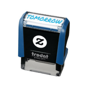 TOMORROW to-do list daily organization planner Self-inking Stamp