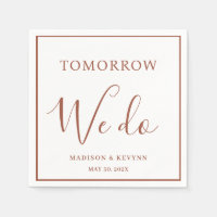 Tomorrow We Do Minimal and Chic | Wedding Napkins