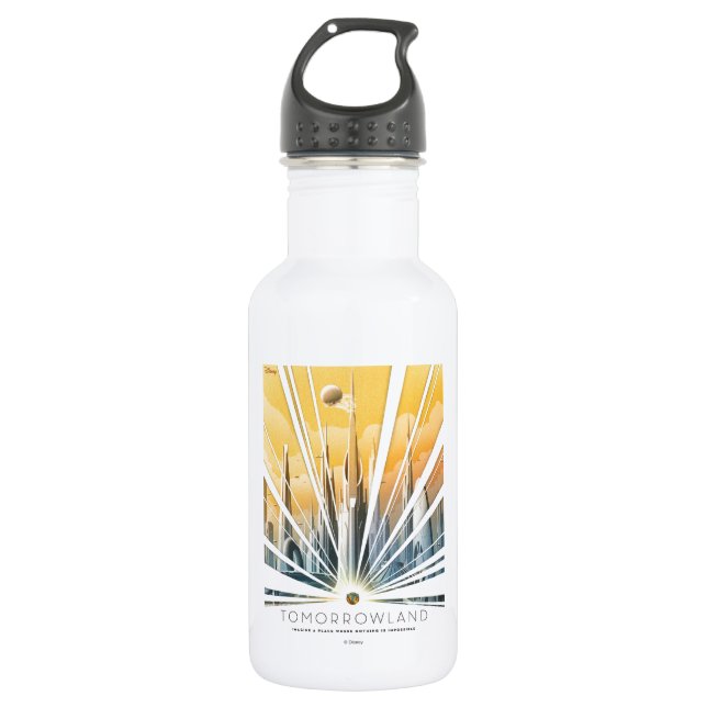 Tomorrowland City Poster 532 Ml Water Bottle (Front)
