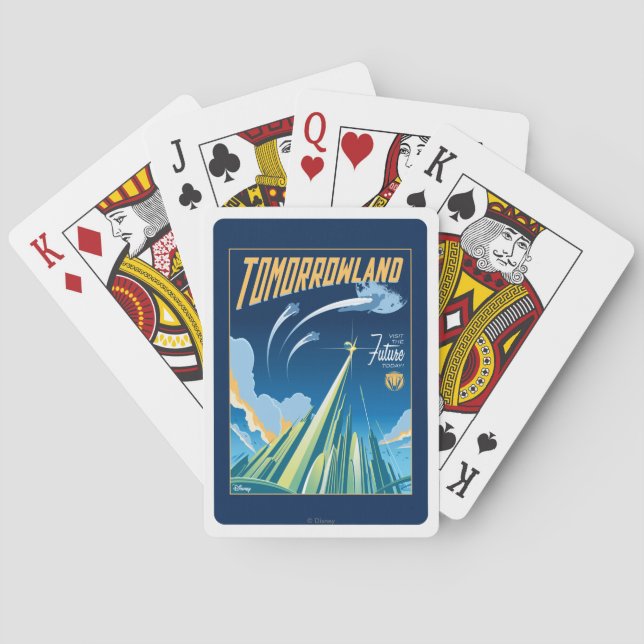 Tomorrowland: Visit The Future Today Playing Cards (Back)