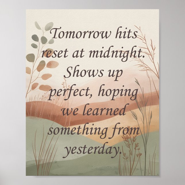 Tomorrows Poster (Front)