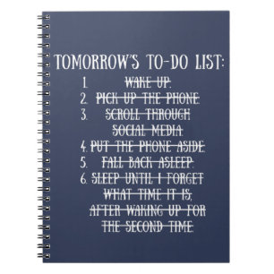 Tomorrow's To-Do List Notebook