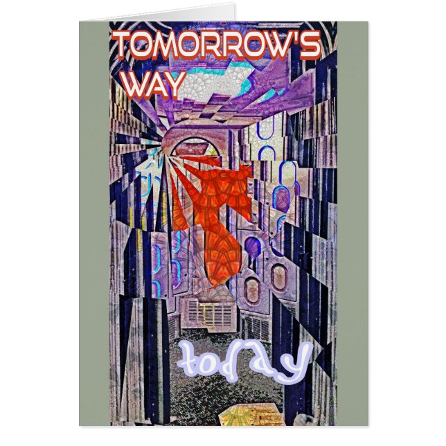 Tomorrow's Way Today Retro Future Art (Front)