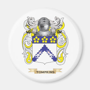 Tompkins Family Crest (Coat of Arms) Magnet