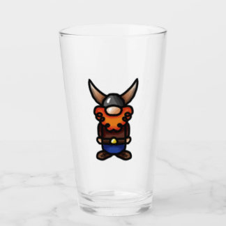 Tomte with Red Beard Viking Glass