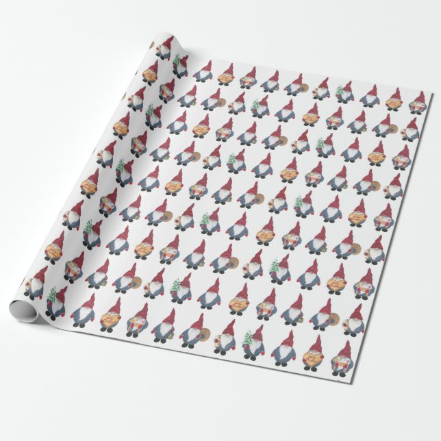 Tomten Wrapping Paper (Unrolled)