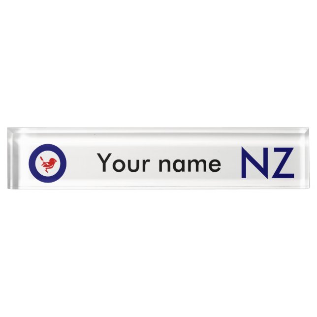 Tomtit roundel | New Zealand Bird Nameplate (Front)