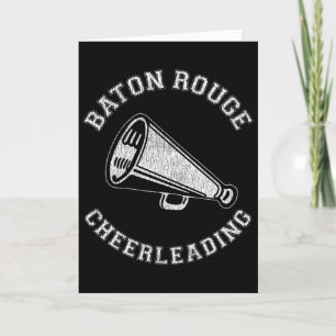 Ton Rouge Cheer Distressed Retro 90's Cheerleader Card
