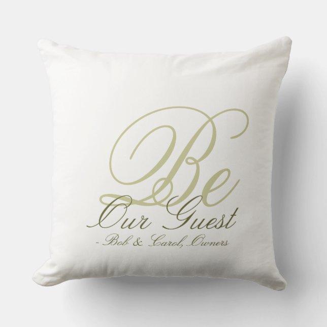 Ton sur le coussin d'invité de ton (Recto)