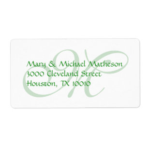 Ton sur ton Monogramme