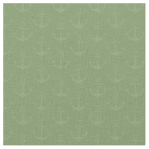 Tonal Anchors on Green Fabric