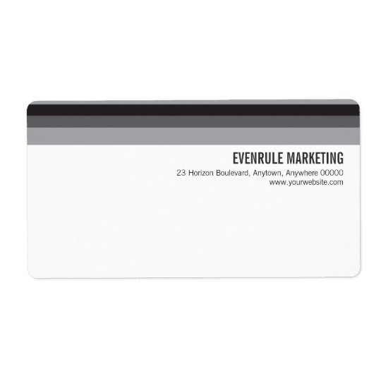 Tonal Stripes Shipping Label