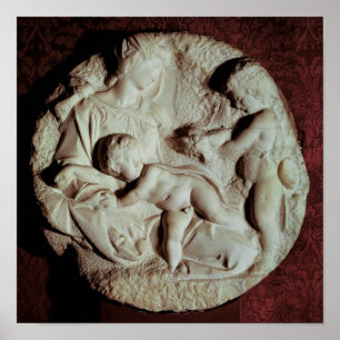 Tondo Taddei circular stone Poster