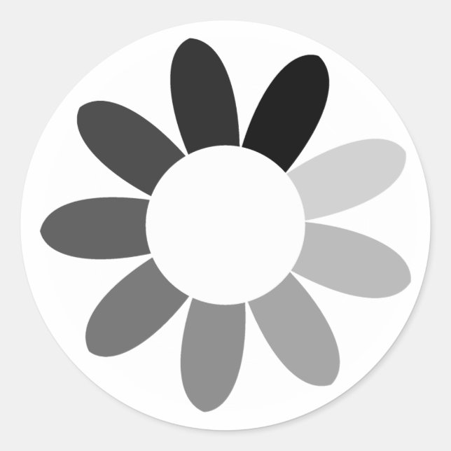 toneflower(colour) classic round sticker (Front)