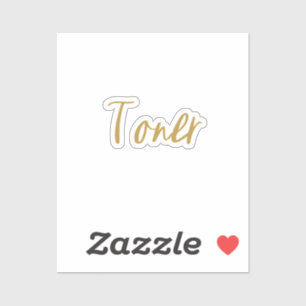 Toner Storage Sticker
