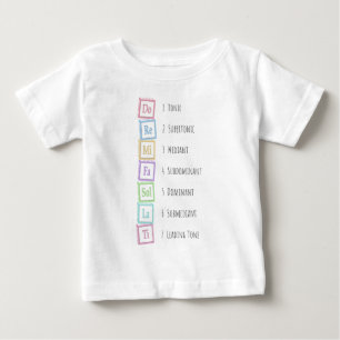 Tones of the Scale Solfeggio Musical Baby Blocks T-Shirt