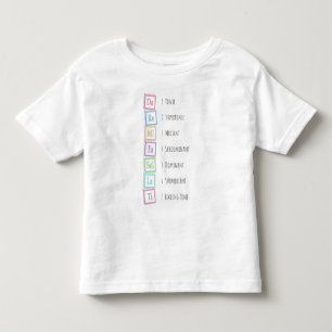 Tones of the Scale Solfeggio Musical Baby Blocks Toddler T-shirt