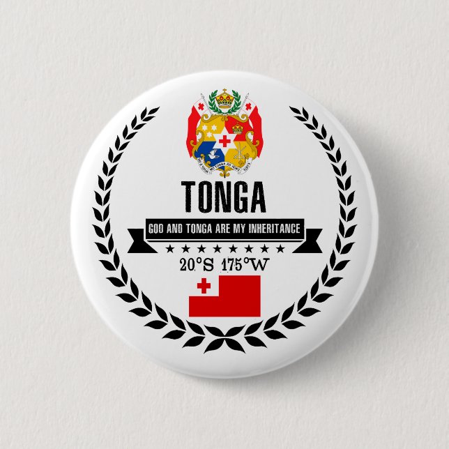 Tonga 2 Inch Round Button (Front)