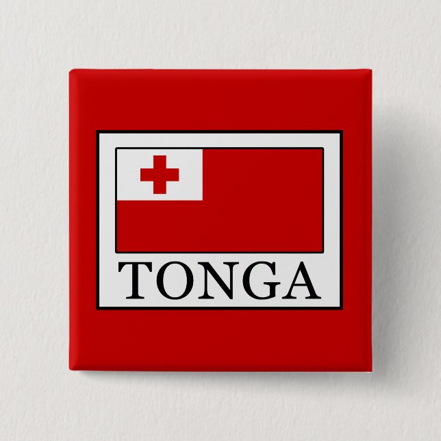 Tonga 2 Inch Square Button (Front)