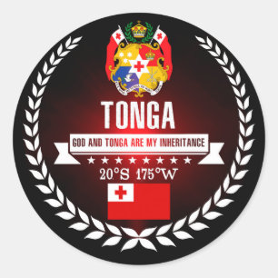 Tonga Classic Round Sticker