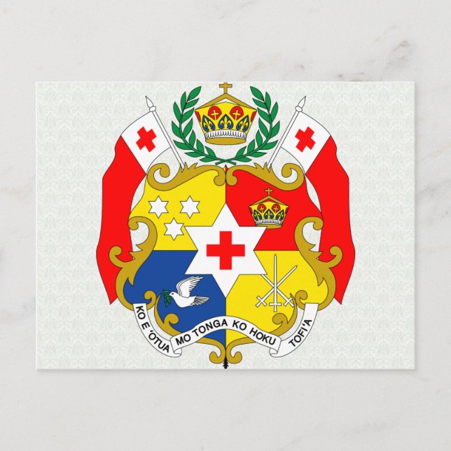 Tonga Coat of Arms detail Postcard (Front)