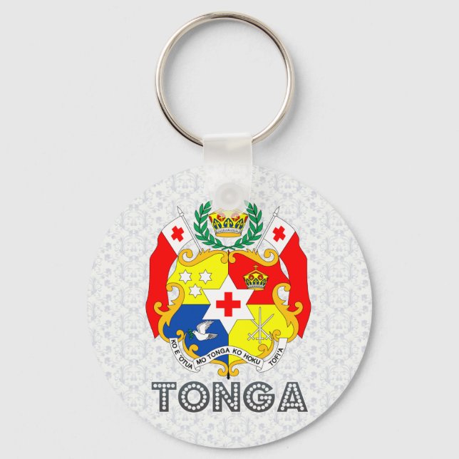 Tonga Coat of Arms Keychain (Front)