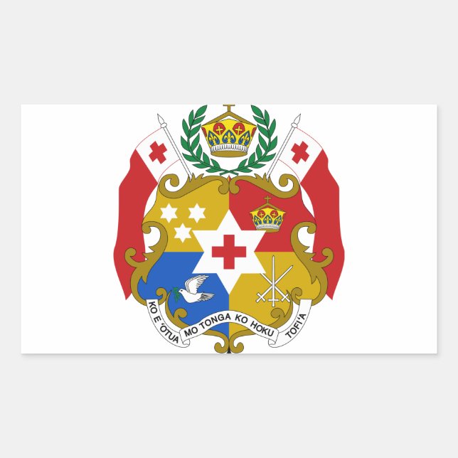 Tonga Coat of Arms Sticker (Front)