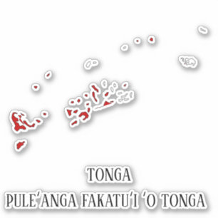 Tonga Flag Charming Patriotic Map