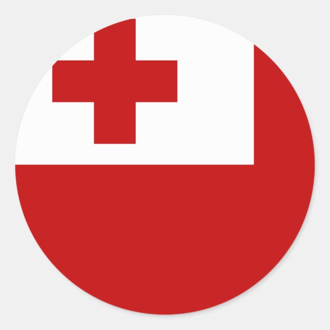 Tonga Flag Classic Round Sticker (Front)