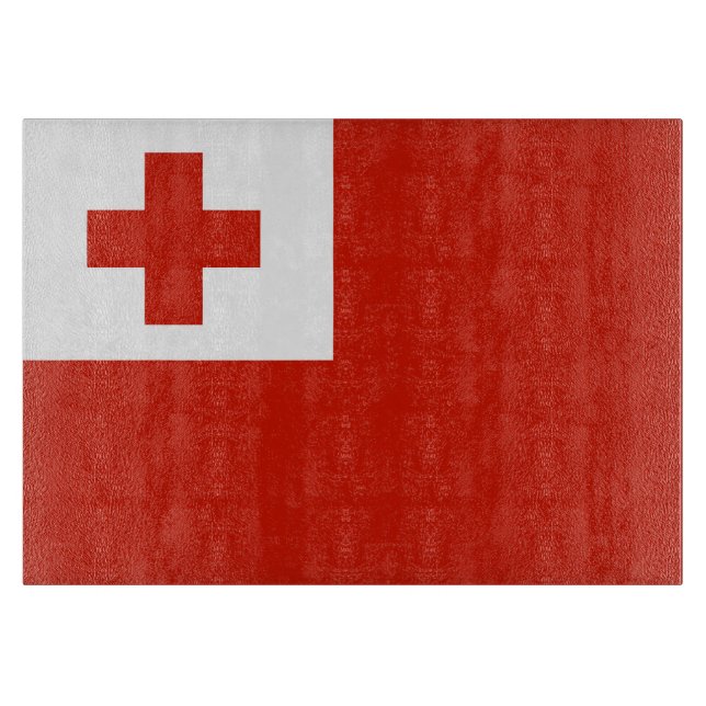 Tonga flag cutting board (Front)