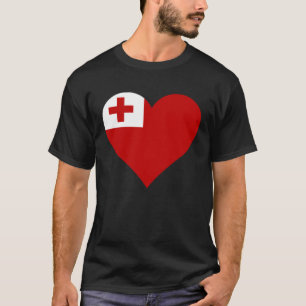 Tonga Flag Heart Tonga Gifts Love Tonga Pullover H