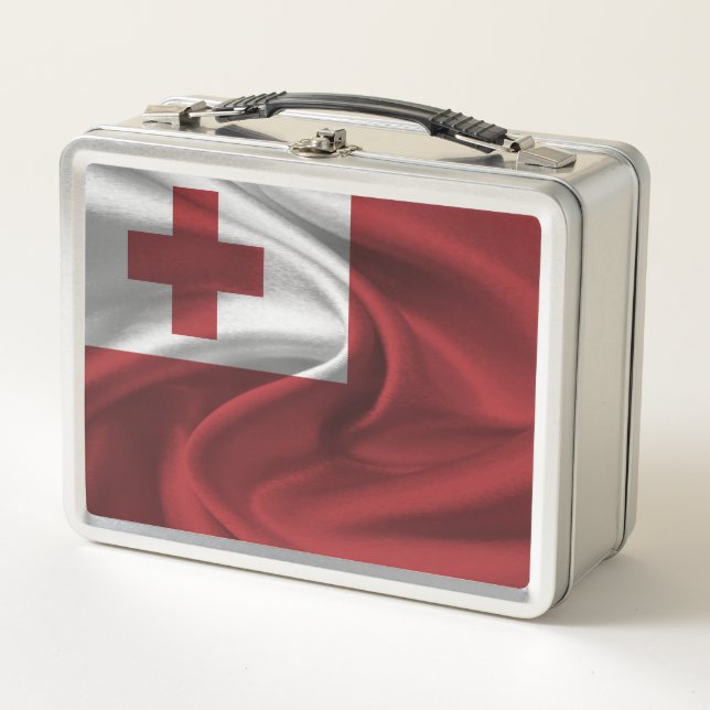 Tonga Flag Metal Lunch Box (Front)