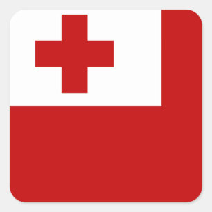 Tonga Flag Square Sticker