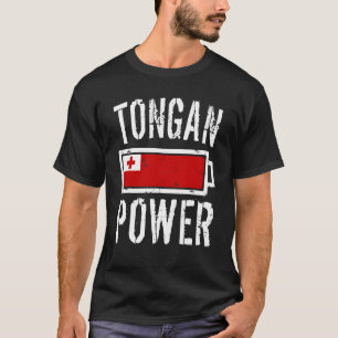 Tonga Flag Tongan Power Battery Proud Tee