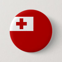 Tonga Island Flag Red Cross