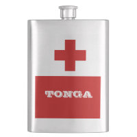 Tonga Island Flag Red Cross