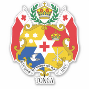 Tonga National Coat Of Arms Patriotic