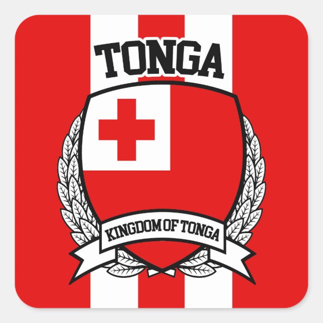Tonga Square Sticker (Front)