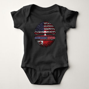 Tonga Tongan US American USA United States Tree Baby Bodysuit
