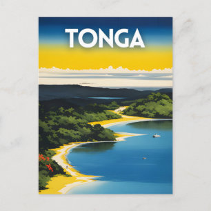 Tonga Travel Art Poster Postcard