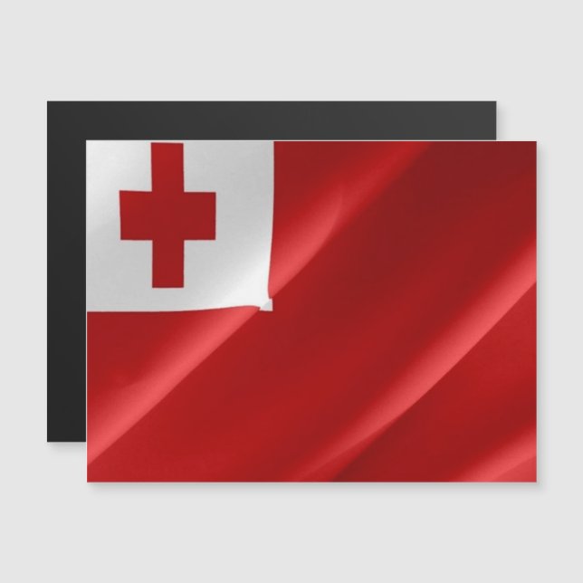 Tonga - Waving Flag - (Front/Back)