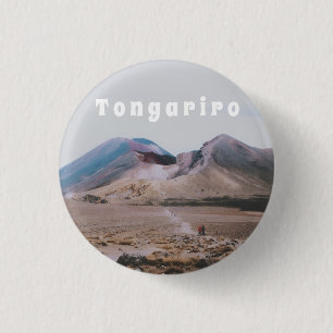 Tongariro National Park, New Zealand Souvenir 1 Inch Round Button