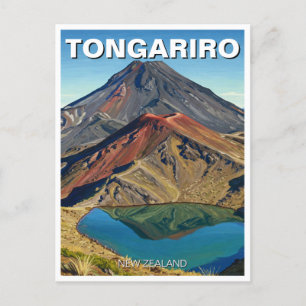 Tongariro National Park New Zealand Travel Postcard