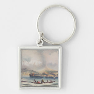 Tongariro Volcano, New Zealand Keychain
