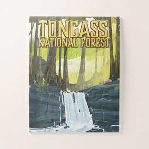 Tongass National Forest travel poster Jigsaw Puzzle
