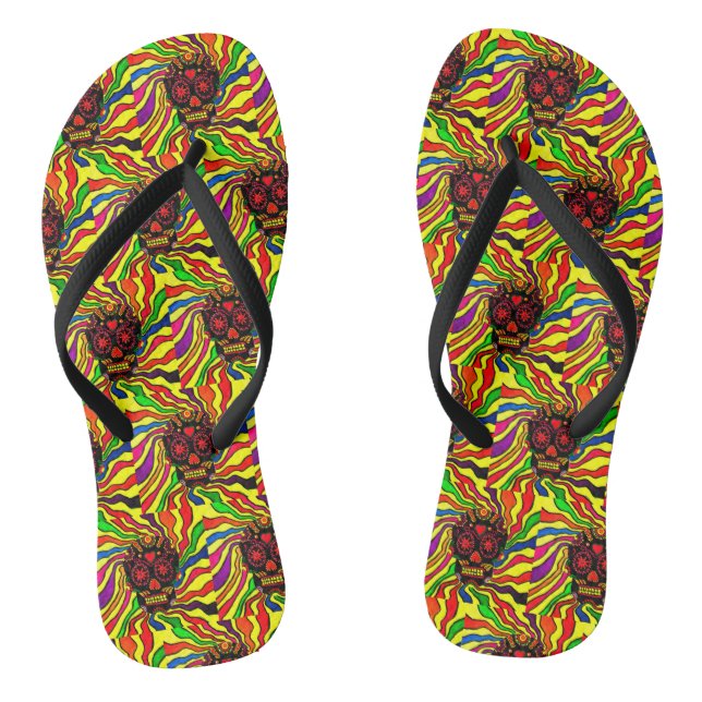 Tongs 105 - Neon Skull Flip Flops (Semelle)