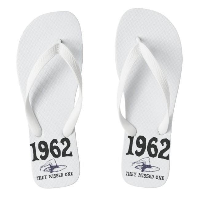 Tongs 1962 Ils Ont Manqué Une Sorcière De Salem Hallowee (Semelle)