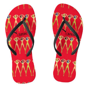 Tongs 3 femmes à long pattes debout Thunder_Cove